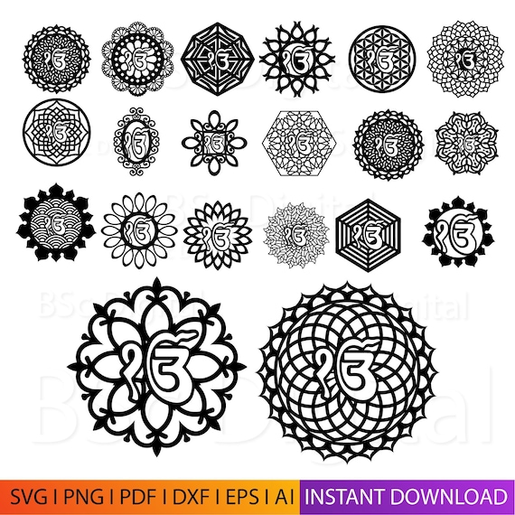 Ik Onkar Wall Decor Laser Cut File: Sikh Art SVG DXF Bundle (Digital Download