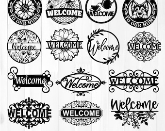 Farmhouse Welcome Sign SVG Bundle | Laser Cut Files
