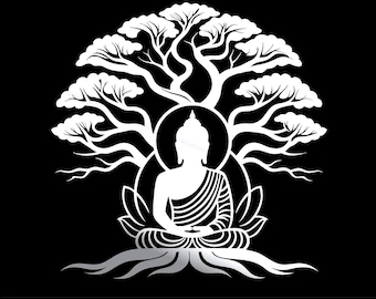 Buddha Wall Decor, Laser Cut SVG for Cricut and Glowforge, DXF svg Files, Zen Home and Yoga Studio Design