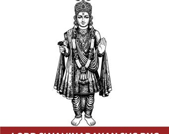 Lord Swaminarayan SVG | High Detail Hindu God Vector File (Digital Download)