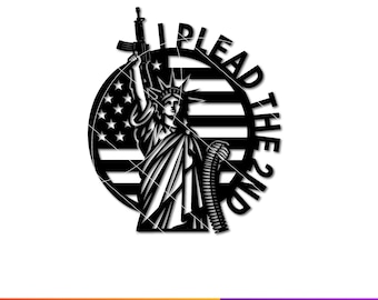 American Flag Statue of Liberty Wall Art DXF | Patriotic Eagle & Liberty CNC Cut File | USA Military Veteran Decor | Laser Cut Design