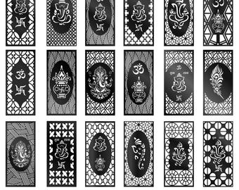 Ganesha Om Wall Frame Laser Cut Files (DXF, SVG) – Spiritual CNC Design