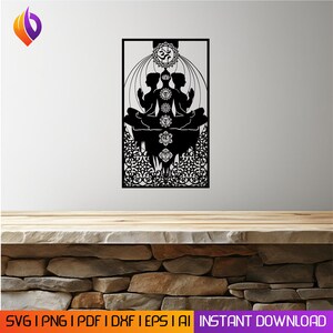 Om symbol wall art DXF, Aum symbol SVG, meditation SVG,wall frame SVG, Silhouette cut file, Aum Cricut file, Aum vinyl decal, medication cut file, Aum Yoga SVG, Yoga cut file, meditation metal cut wall art, yoga symbol, meditation wall art, hindu SVG