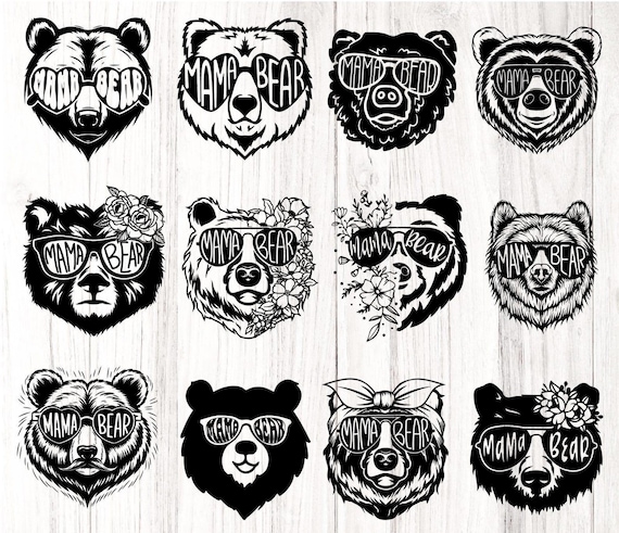 Mama Bear with Sunglasses, Mama Bear SVG , Mommy SVG, Mom To Be Svg, Mama Bear Cut file, Bear Mama bundle, Momma Bear Svg, mom Png, mama Dxf