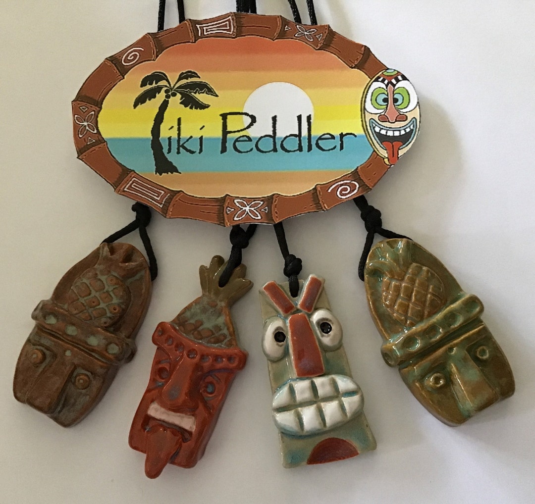 Tiki Pendants Etsy