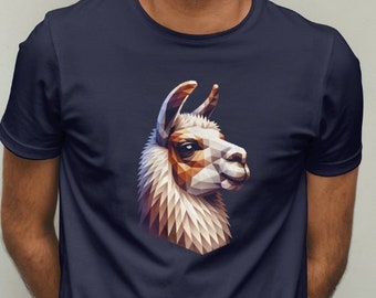 T-shirt géométrique à motif lama