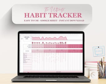 2025 Habit Tracker Spreadsheet | Google Sheets | Template Daily  Habit Planner Goal Tracker Weekly Habit Goal Planner Monthly Habit Routine