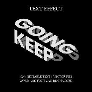 3D Perspective Text Effect | Editable Text Effect | Text Style | custom 3d text | custom text | customized text | effect print Print on art