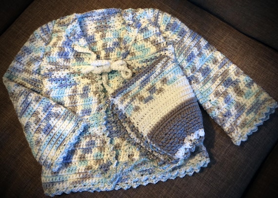 Crochet Baby Jacket and Hat