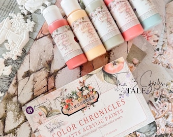 Homegrown Collection Color Chronicles Acrylic Paint Set Prima Marketing 3 Girls Tale Paper Crafting Journaling Scrapbook