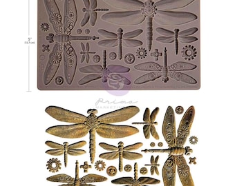 Machine libellen siliconen mal Finnabair herontwerp met Prima