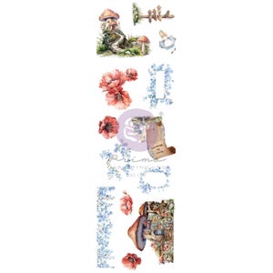 Naklejki z kolekcji Return To Wonderland, karty do dziennika, papier do scrapbookingu, Alicja w Krainie Czarów, 3 dziewczyny, opowieść