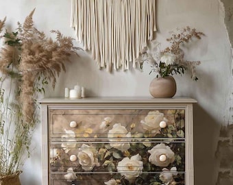 Rediseño del papel de decoupage de fibra Silent Beauty con Prima