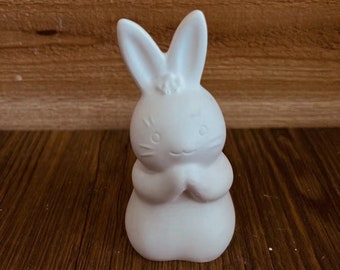 Silicone Molds Cute Bunny - Decor Bunny - Egg Holder - Egg - Candlestick Holder - Casting Mold Easter Bunny - Spring Molds
