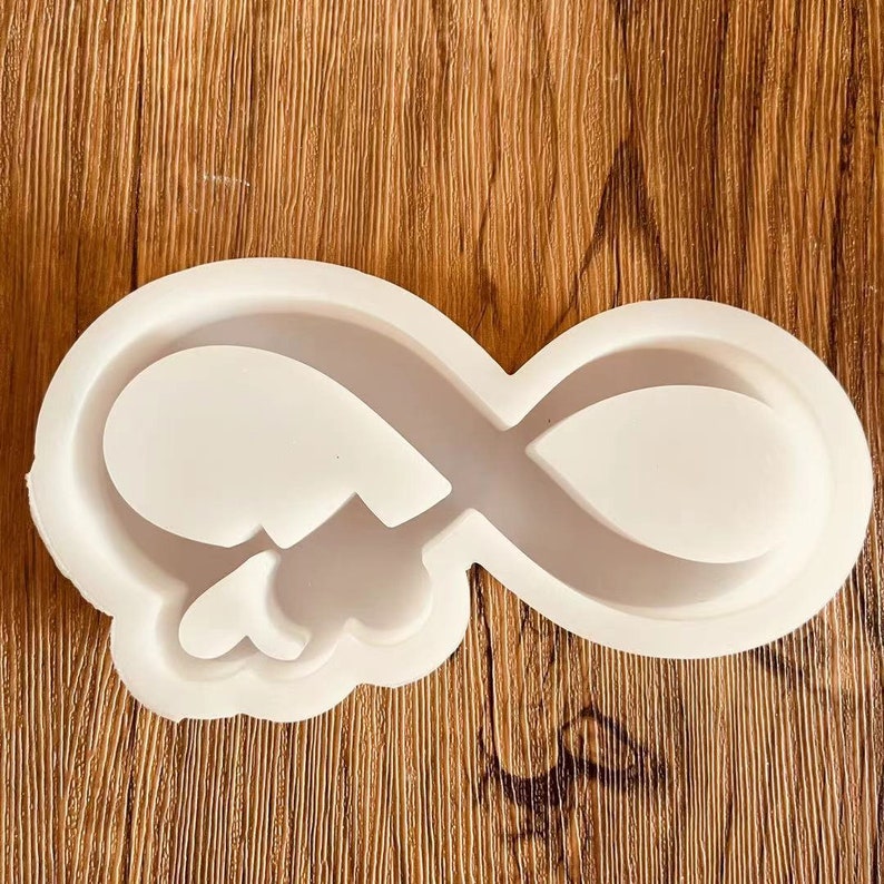 Stampi in silicone Segno dell'infinito Piedistallo dello stampo per fusione Infinity Loop Regalo di San Valentino per anniversario di matrimonio, fidanzamento immagine 3