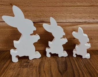 Silicone Molds Easter Bunny - Happy Running Rabbit Molds - Concrete Molds - Casting Molds - Rabbit - Spring Decoration - Raysin Molds