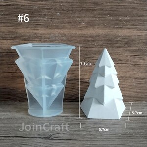 Christmas Tree Candle Molds - 2 Size Douglas Fir Silicone Mold For Soap & Candles