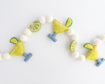 Margarita Felt Ball Garland, Margarita Party Banner, Cinco De Mayo Party Decor