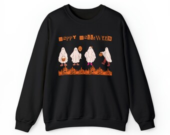 Feliz Halloween Crewneck Sudadera, Halloween, Sudadera, sudadera de temporada