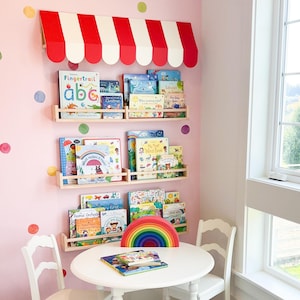 RED & WHITE Striped Awning
