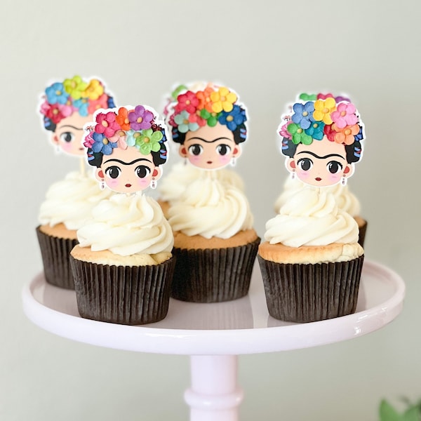 FRIDA KAHLO Cupcake Toppers