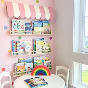ROSA PINK & WHITE Striped Awning