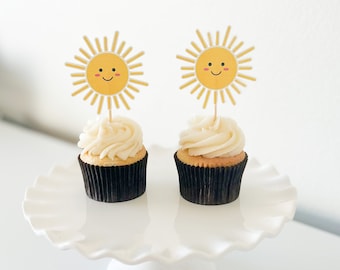 SUNSHINE Cupcake Toppers