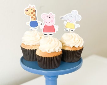 PEPPA PIG and FRIENDS Cupcake Toppers