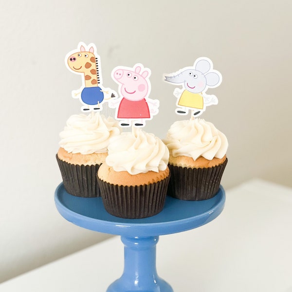 PEPPA PIG and FRIENDS Cupcake Toppers