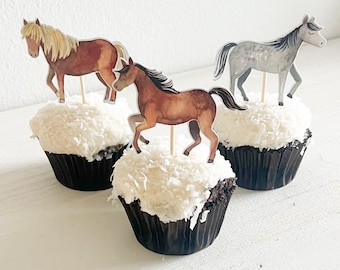 HORSE Cupcake Toppers