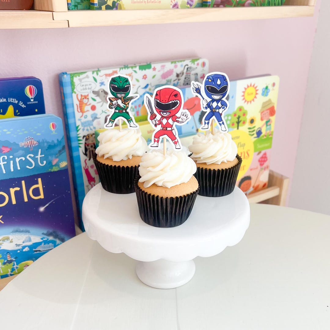 POWER RANGERS Cupcake Toppers - Etsy Australia