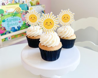 SUNSHINE Cupcake Toppers