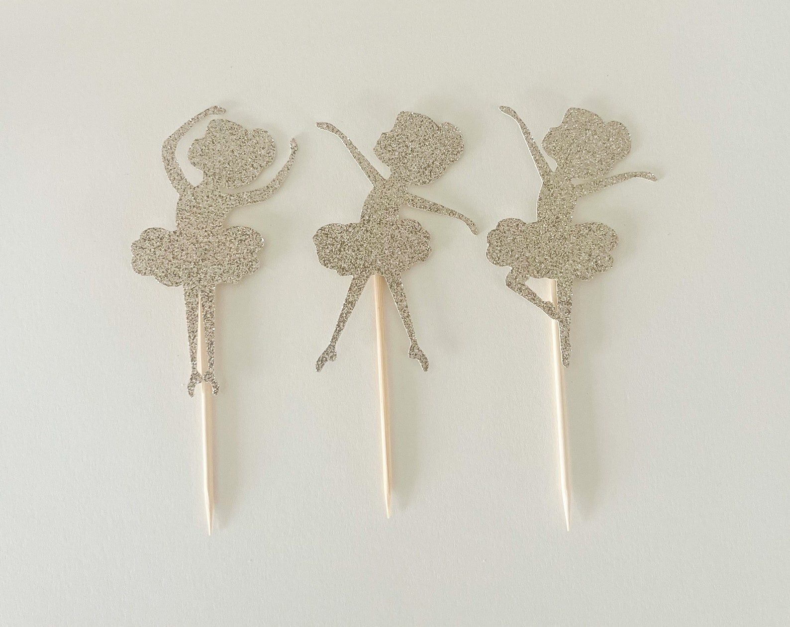 BALLERINA Cupcake Toppers - Etsy