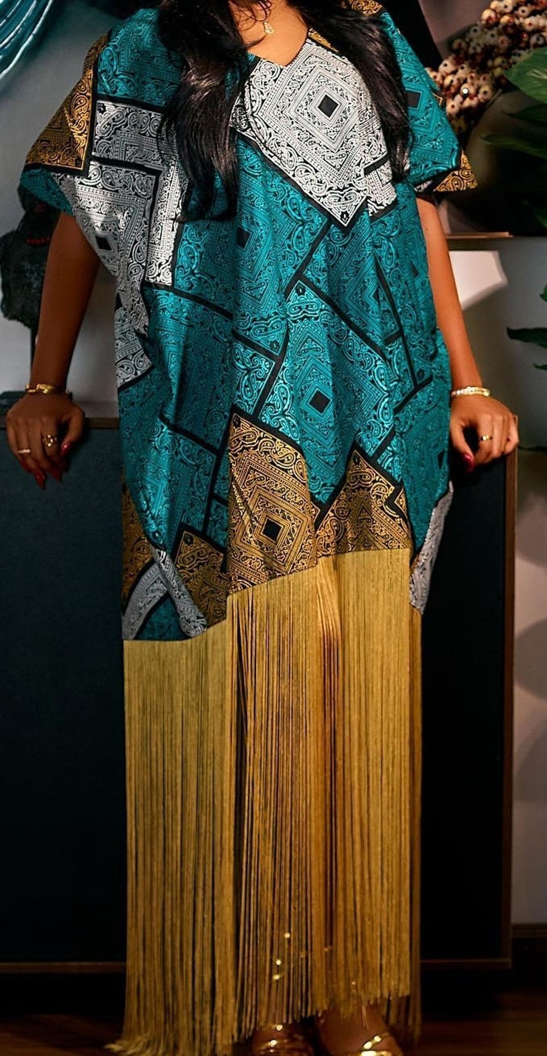 Africa Print Ankara Dress main image 0