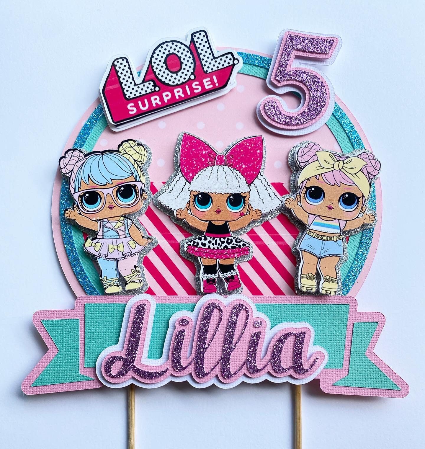 Custom L.O.L Surprise Inspired 3D Cake Topper Personalised - Etsy