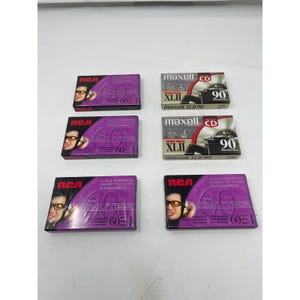 RCA Maxell Audio Cassette Tapes Sealed 60 & 90 Minute Normal High Bias