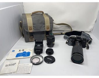 Super Clean Minolta X-9 35mm SLR with F2.0 Lens (TESTED)
