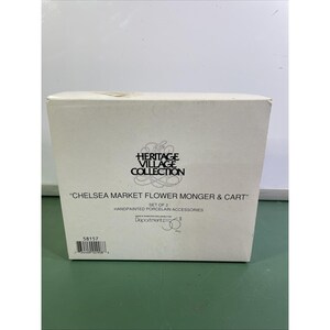 Departamento 56 Dickens Heritage Village Chelsea Market Flower MONGER & CART 1999
