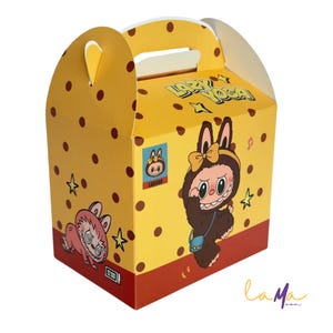 Labubu Party Favor Box: Cartoon Goodie Box for Kids&#39; Birthdays
