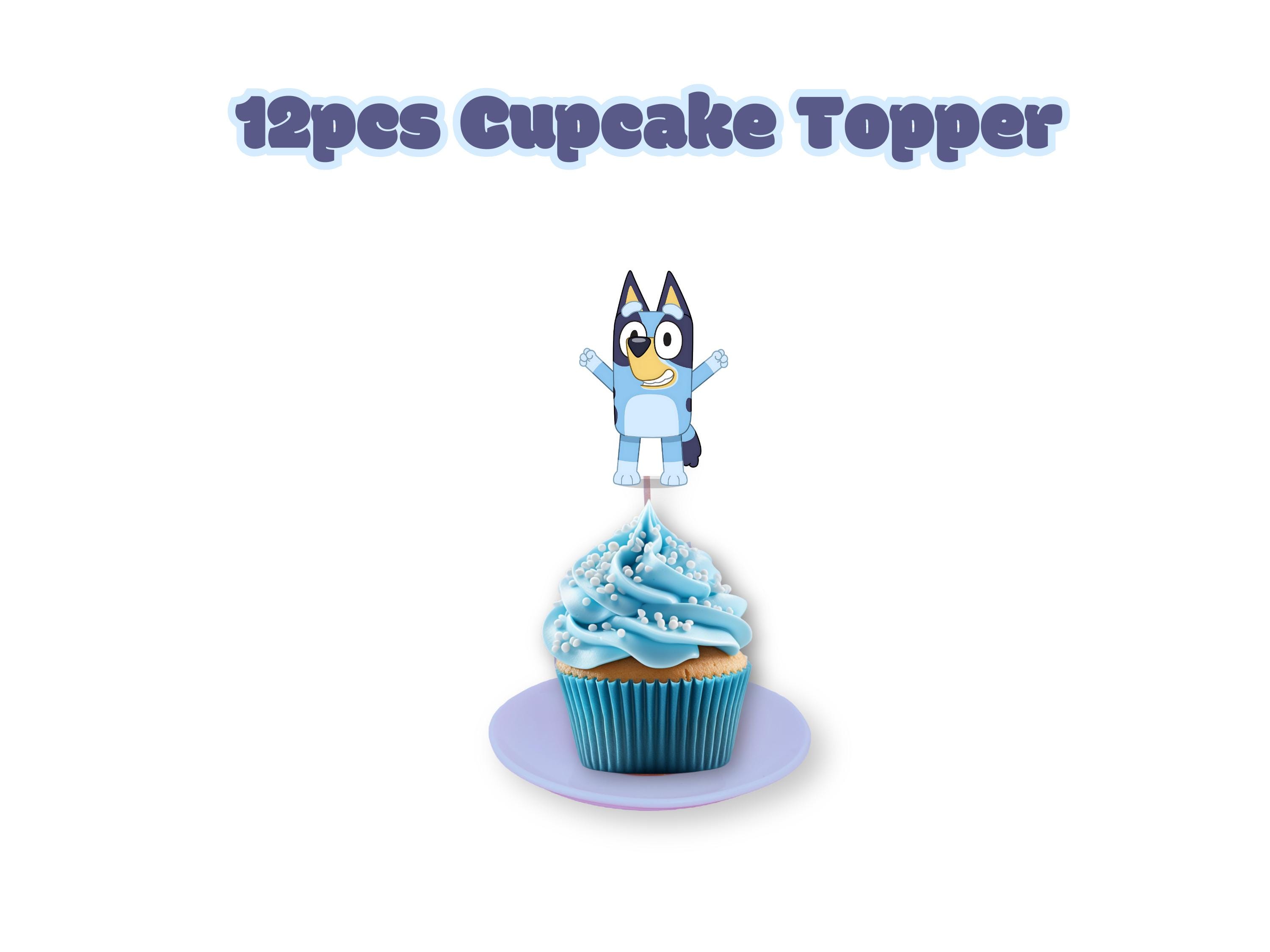 13pcs/Set Blue Puppy-Themed Cake Decorations, Cake Toppers, Cupcake Picks for Boys' Birthday Parties & Baby Showers