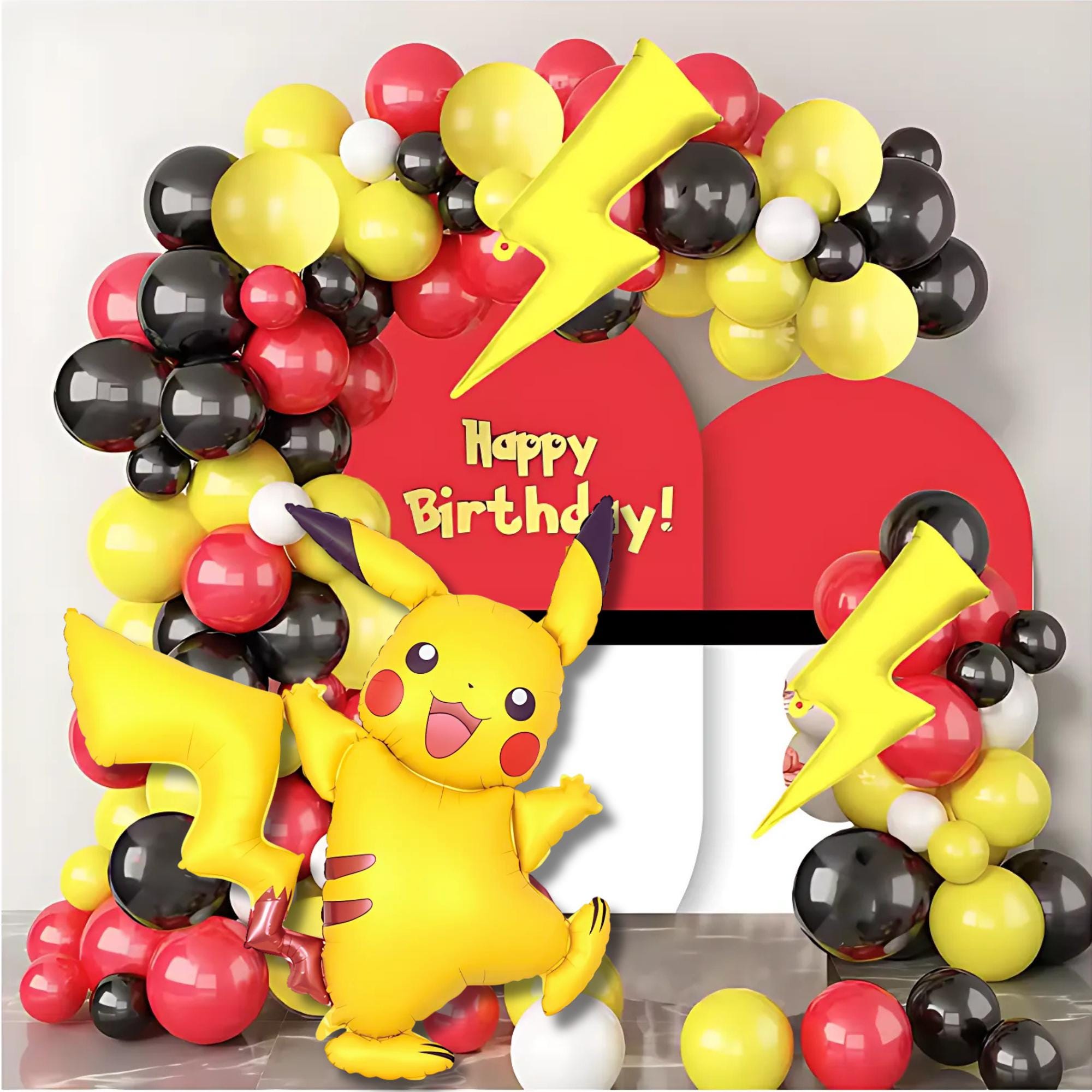 Pikachu Foil Balloon - 50 Inch Large Pokémon Party Decoration Kids Party Kawai Gift