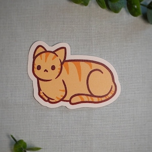 Orange Loaf Cat Sticker