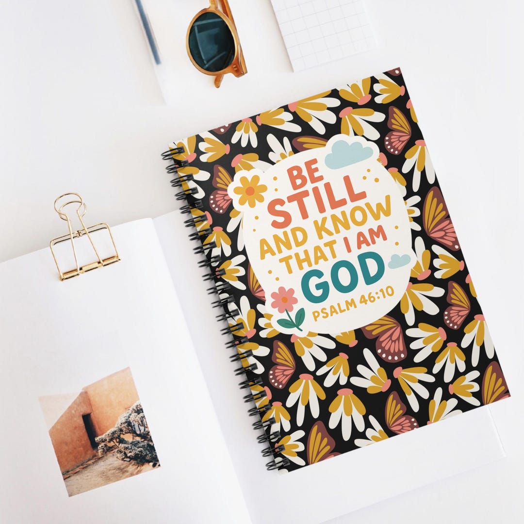 Reflection Notes Design Notebook Inspirational Spiral Notebook | Floral Design, Reflection Journal ...