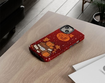 Pumpkin Stack iPhone Case: Cozy Autumn Fall Design