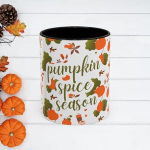 Pumpkin Spice Coffee Mug: Cozy Fall Drinkware (11oz, 15oz)