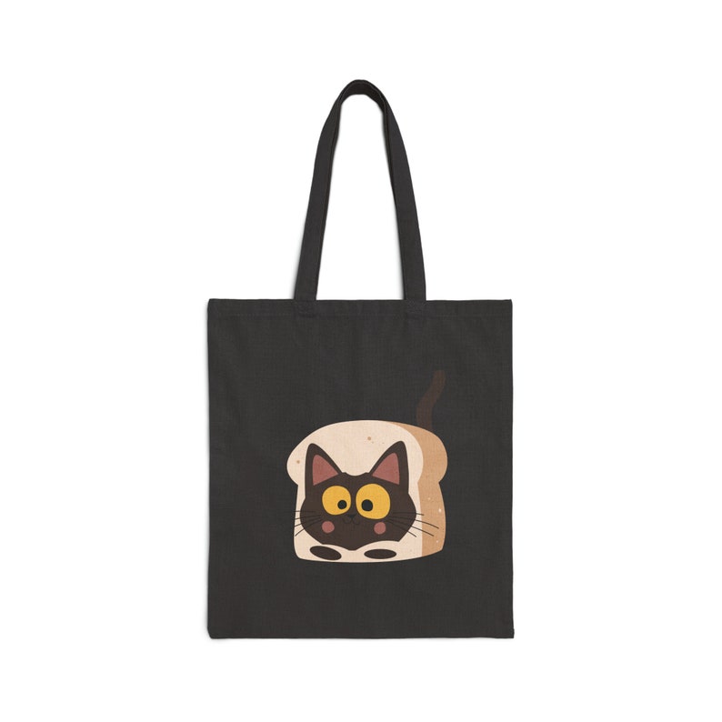 Cat Bread Cotton Canvas Tote Bag, Cat Lover Gifts for Women, Gifts for Cat Lover. Etsy