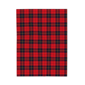 Scottish Plaid Velveteen Plush Blanket, Tartan Lap Quilt, Cozy Checkered Throw, Soft Winter Bedding, Holiday Home Decor