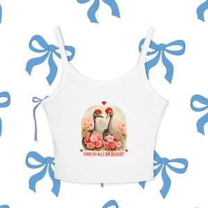 Spaghetti Strap Tank Top: Women&#39;s Casual Summer Graphic Tee