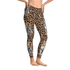 Wild and Bold Printed Leggings, Animal Print Yoga Pants, Activewear for Women, Fitness Apparel, Trendy Workout Leggings