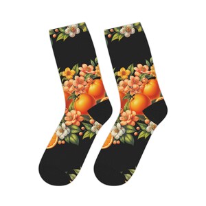 Floral Beadwork Real Orange Sockamoccs